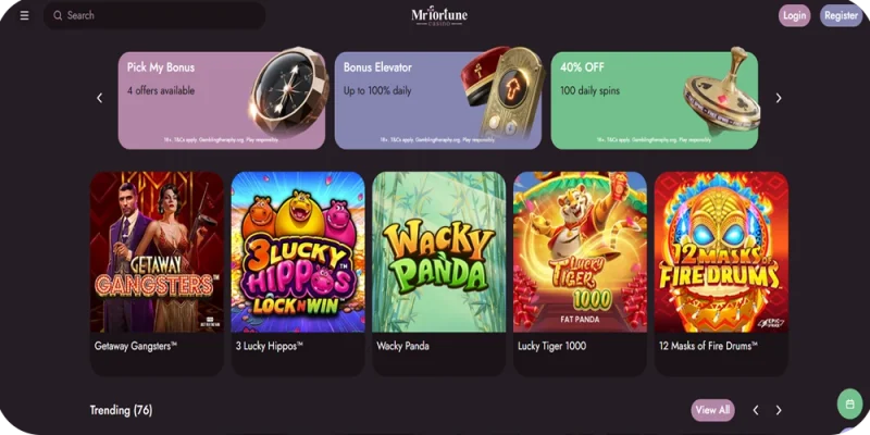 Mr Fortune Casino Payment Methods